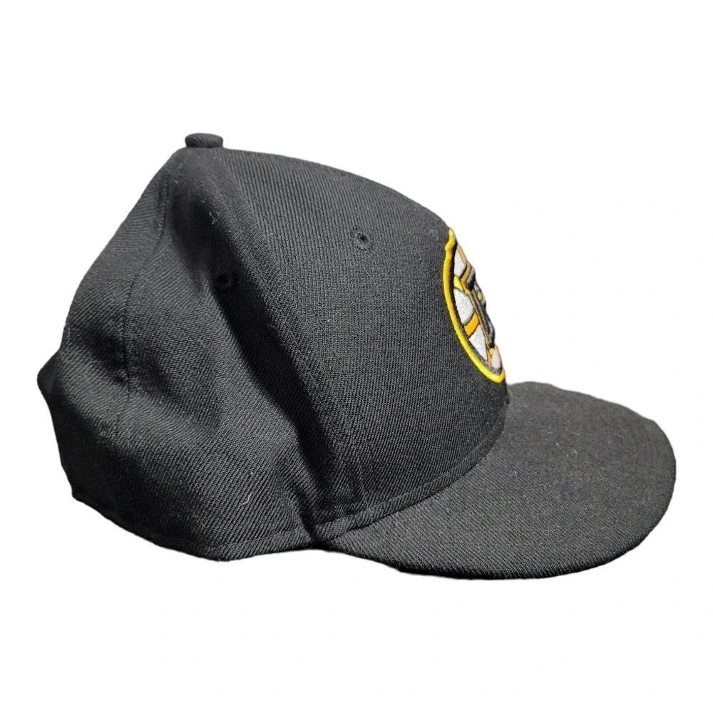 Boston Bruins Hat Adult Fitted 7  Black 59Fifty Baseball Cap NHL Licensed